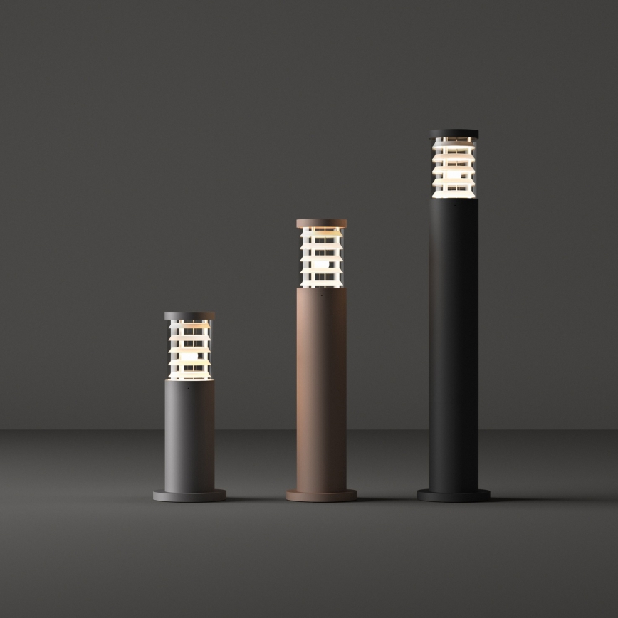 Ideal Lux - Vonkajšie svietidlo TRONCO 1xE27/42W/230V 80 cm IP65 sivá