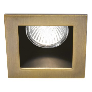 Ideal Lux - Zapustené svietidlo FUNKY 1xGU10/50W/230V 9x9 cm mosadz