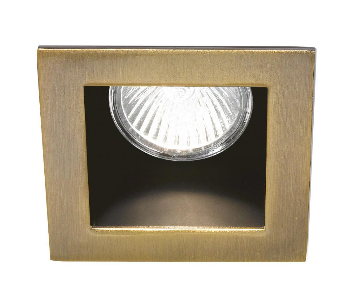 Ideal Lux - Zapustené svietidlo FUNKY 1xGU10/50W/230V 9x9 cm mosadz 083247