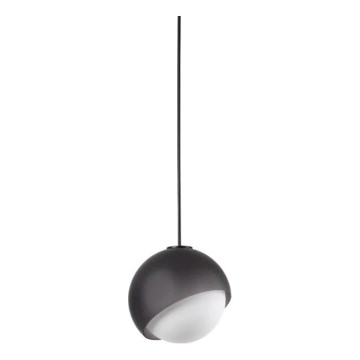 Ideal Lux - Závesné svietidlo na lanku BLOOM 1xE27/42W/230V pr. 17 cm čierne
