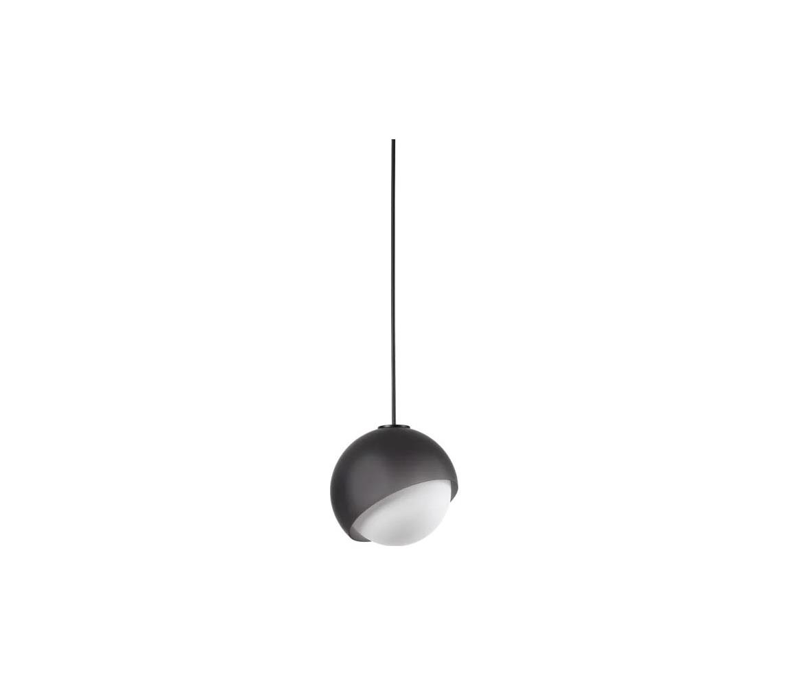 Ideal Lux - Závesné svietidlo na lanku BLOOM 1xE27/42W/230V pr. 17 cm čierne 366654