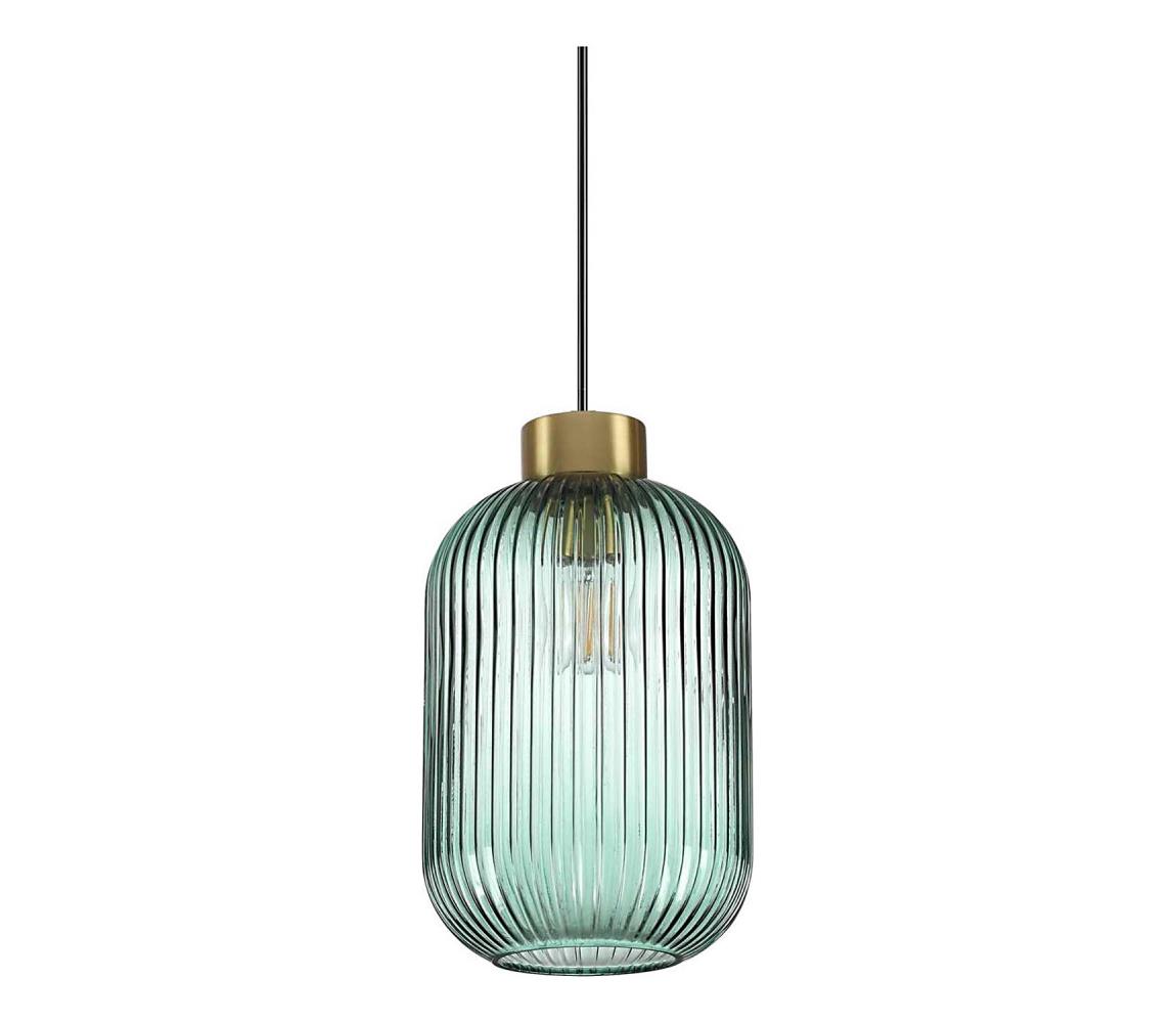 Ideal Lux - Závesné svietidlo na lanku MINT 1xE27/60W/230V pr. 14 cm zelené 248554