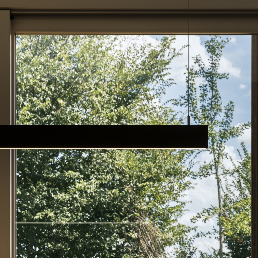 Ideal Lux - Závesný LED luster na lane LINUS LED/32W/230V 3000K CRI 90 120 cm čierna