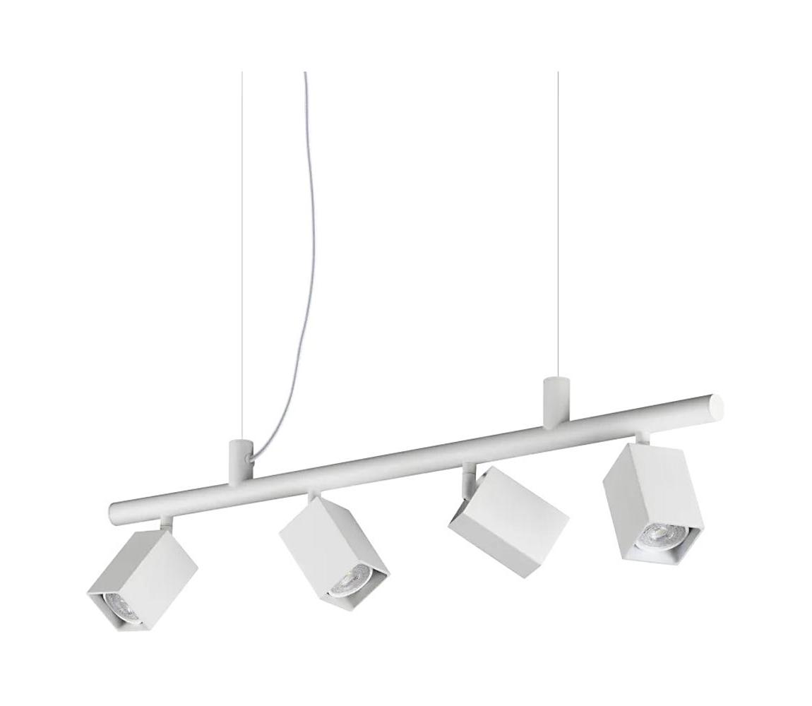 Ideal Lux - závesný LED luster na lankách DYNAMITE 4xGU10/7W/230V CRI 90 biela 367453