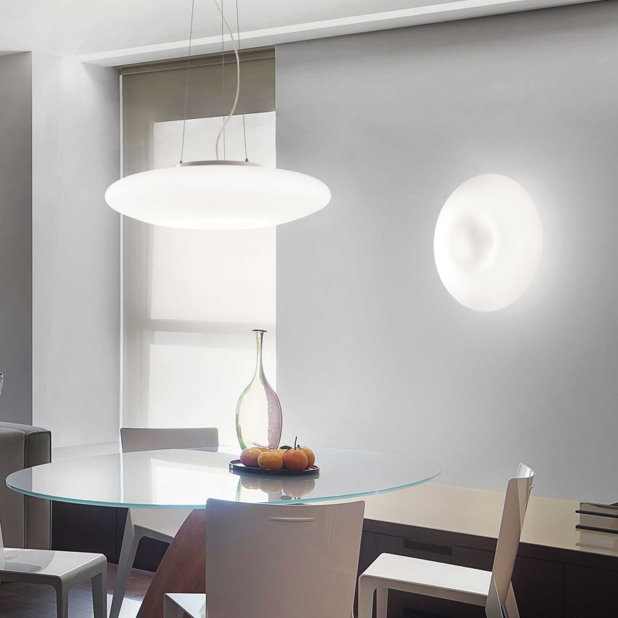 Ideal Lux - Závesný luster GLORY na lankách 3xE27/60W/230V priemer 50 cm biela