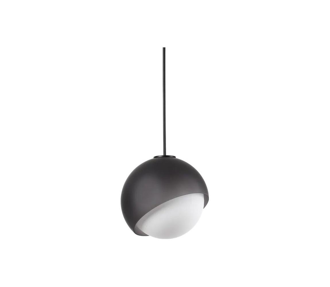 Ideal Lux - Závesný luster na lanku BLOOM 1xE27/42W/230V priemer 22 cm čierna 366678