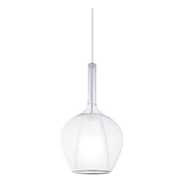 Ideal Lux - Závesný luster na lanku KALIQUE 1xE27/42W/230V priemer 18 cm priehľadný