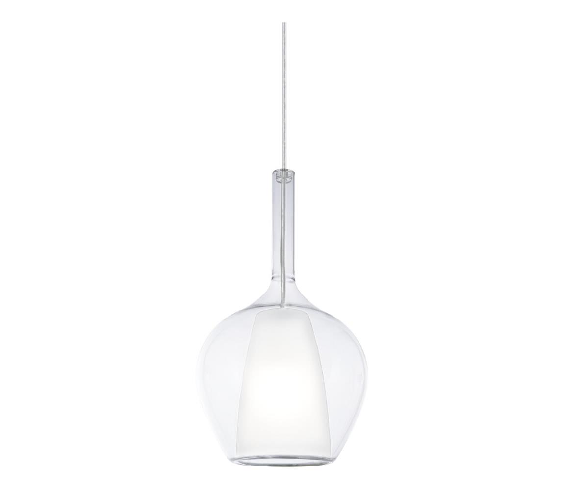 Ideal Lux - Závesný luster na lanku KALIQUE 1xE27/42W/230V priemer 18 cm priehľadný 359939