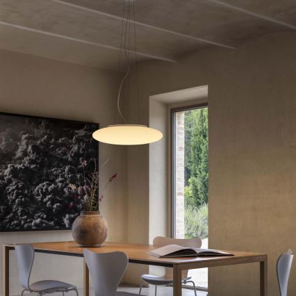 Ideal Lux - Závesný luster na lanku SMARTIES 5xE27/42W/230V, priemer 60 cm, biely