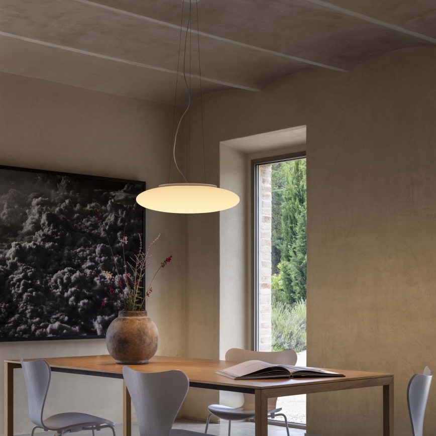 Ideal Lux - Závesný luster na lanku SMARTIES 5xE27/42W/230V, priemer 60 cm, biely