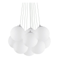 Ideal Lux - Závesný luster s lankom MAPA 11xE14/40W/230V pr. 58 cm biela