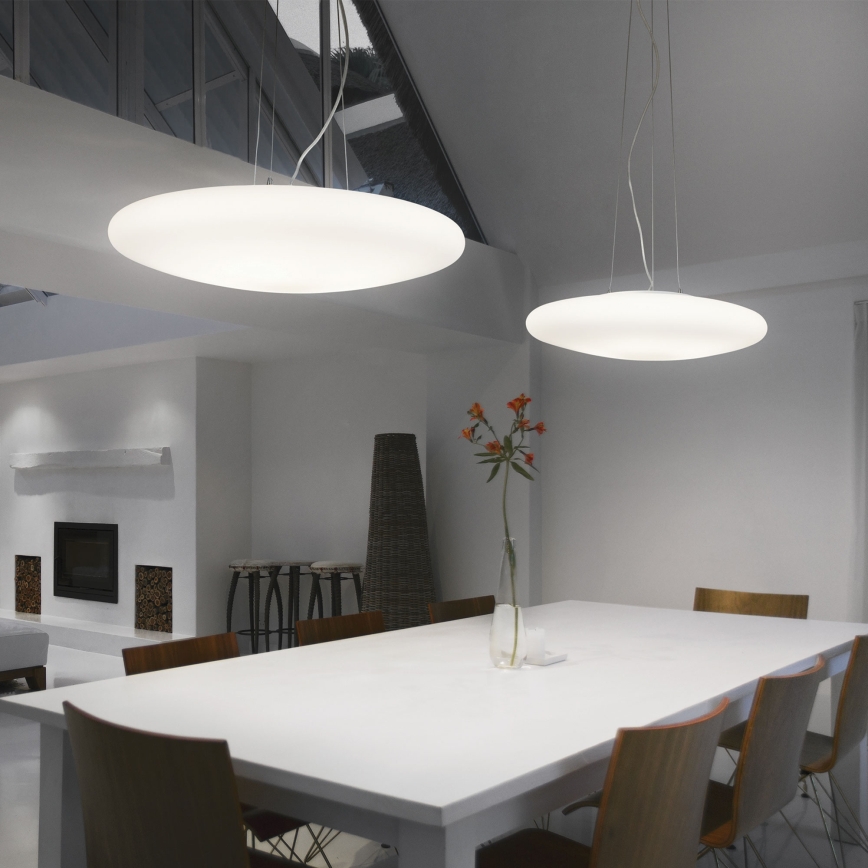 Ideal Lux - Závesný luster SMARTIES na lanku 3xE27/42W/230V pr. 42,5 cm biela
