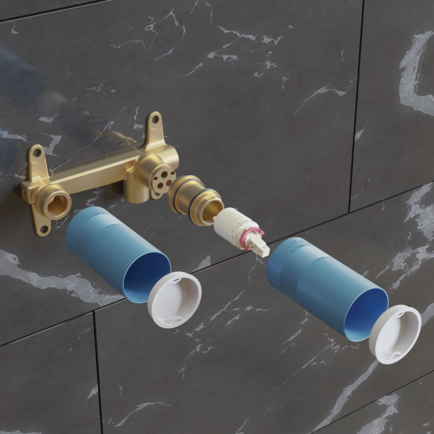 Ideal Standard A1313NU - Montážne teleso pre umývadlovú podomietkovú batériu BUILT-IN modrá