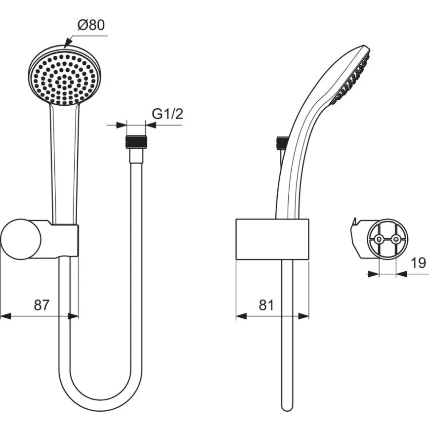 Ideal Standard B9506AA - Sprchová súprava IDEALRAIN lesklý chróm