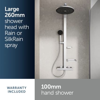Ideal Standard BD583SI - Sprchová súprava s termostatickou batériou CERATHERM ALU+ matný chróm