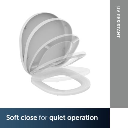 Ideal Standard E712701 - WC sedadlo SoftClose CONNECT biela