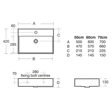 Ideal Standard K077701 - Závesné umývadlo STRADA 50x42 cm keramika/biela