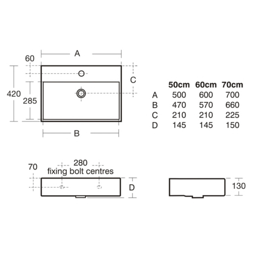 Ideal Standard K077701 - Závesné umývadlo STRADA 50x42 cm keramika/biela