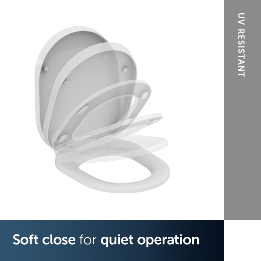 Ideal Standard K706101 - WC sedátko TONIC s mechanizmom SoftClose, biele