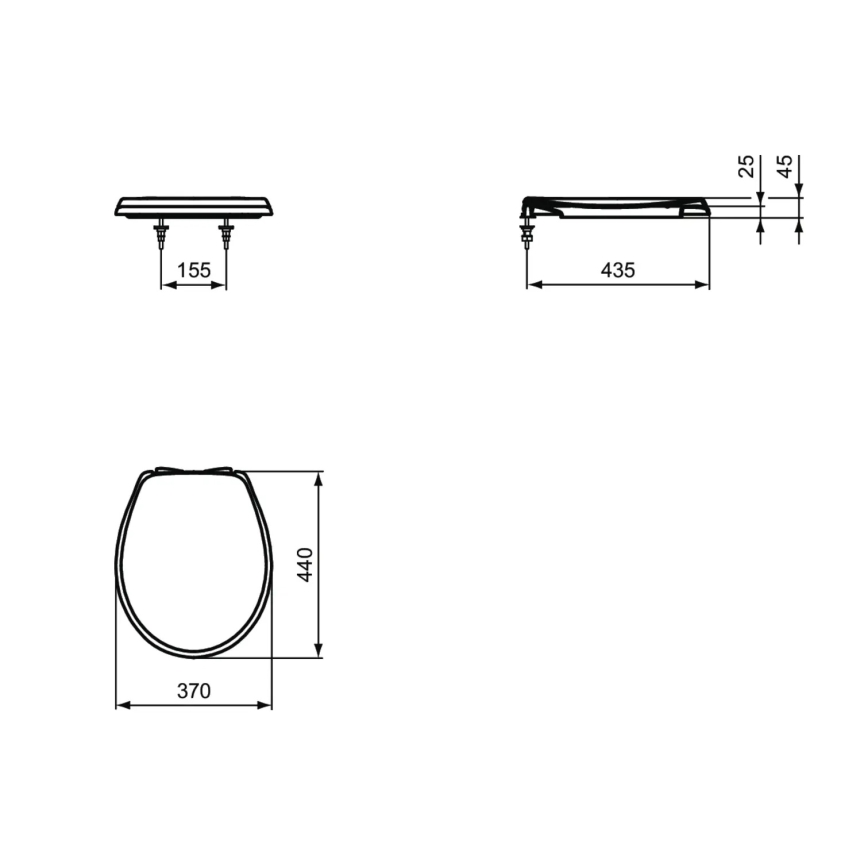 Ideal Standard W303001 - WC sedátko SoftClose biele