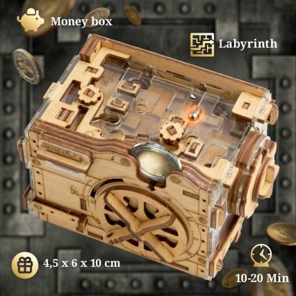 iDventure - Drevený hlavolam A-maze-ing trezor
