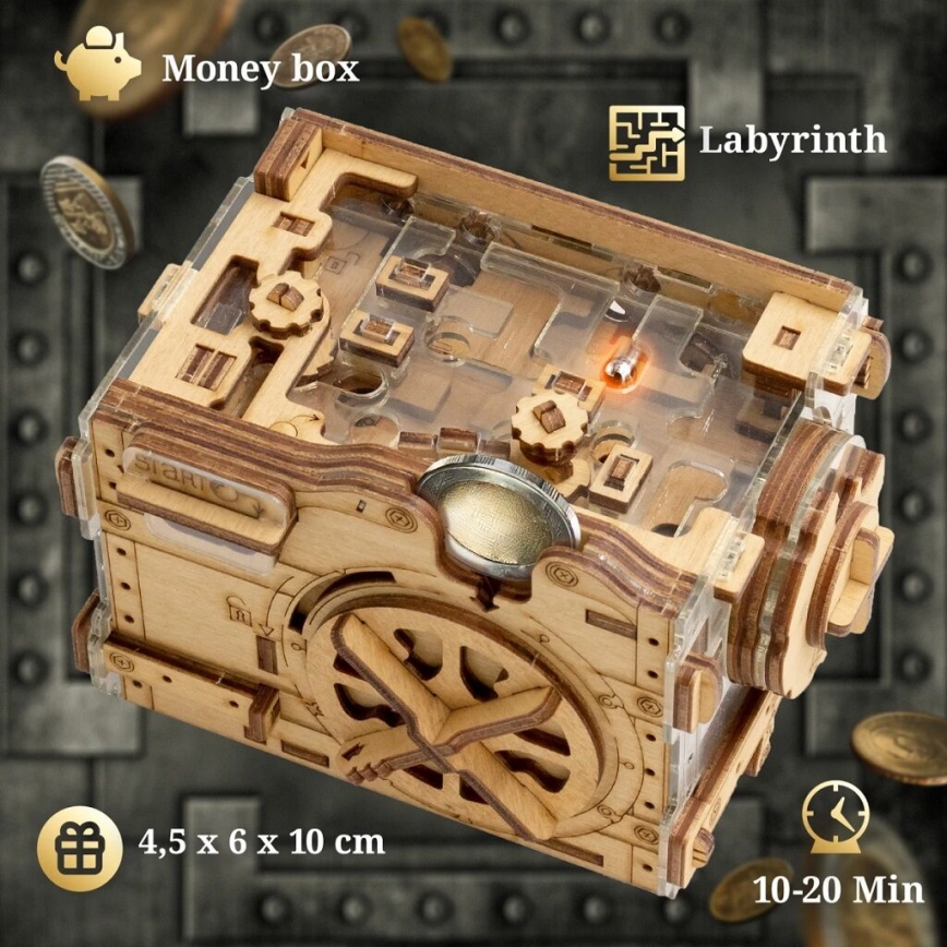 iDventure - Drevený hlavolam A-maze-ing trezor