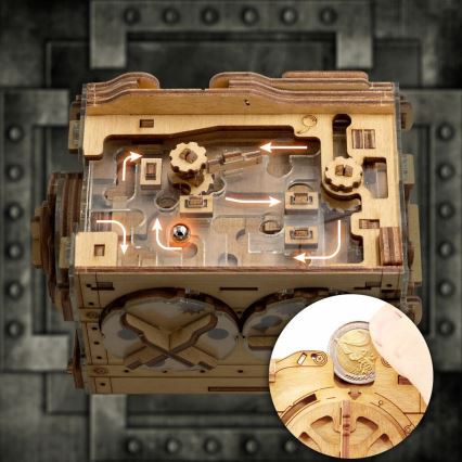iDventure - Drevený hlavolam A-maze-ing trezor