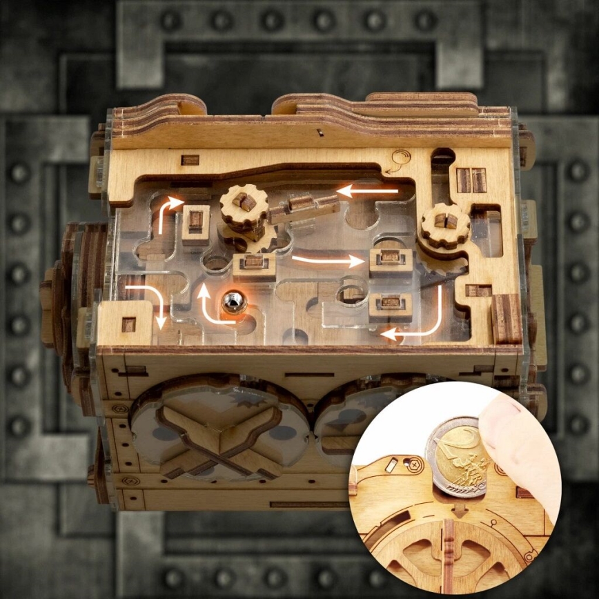 iDventure - Drevený hlavolam A-maze-ing trezor