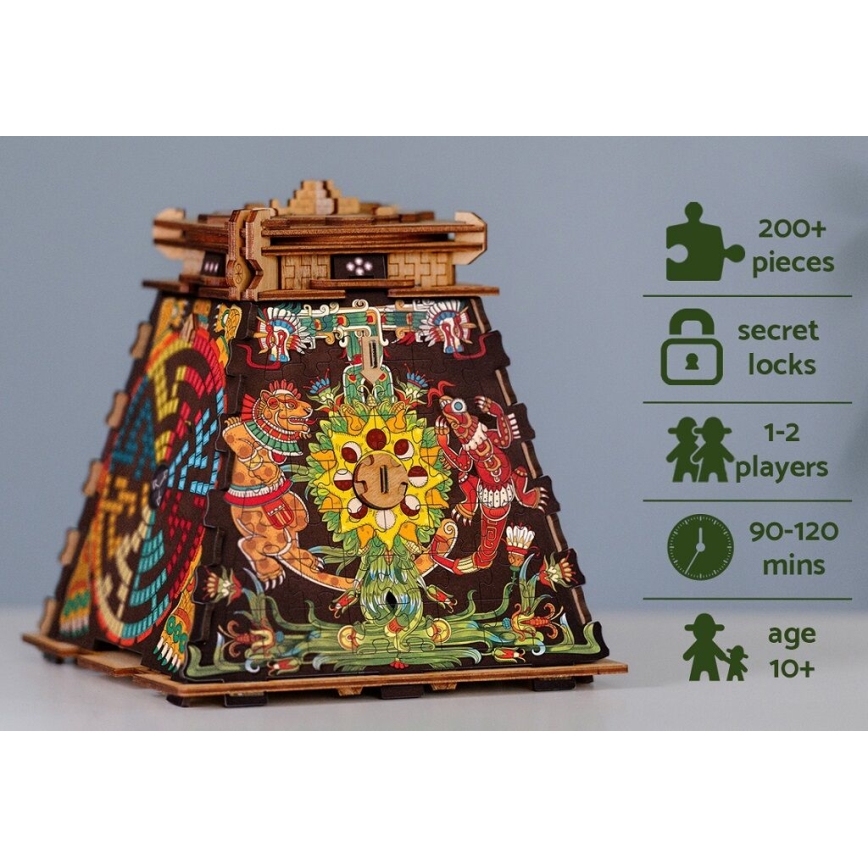 iDventure - Drevený hlavolam Pyramída Slnka