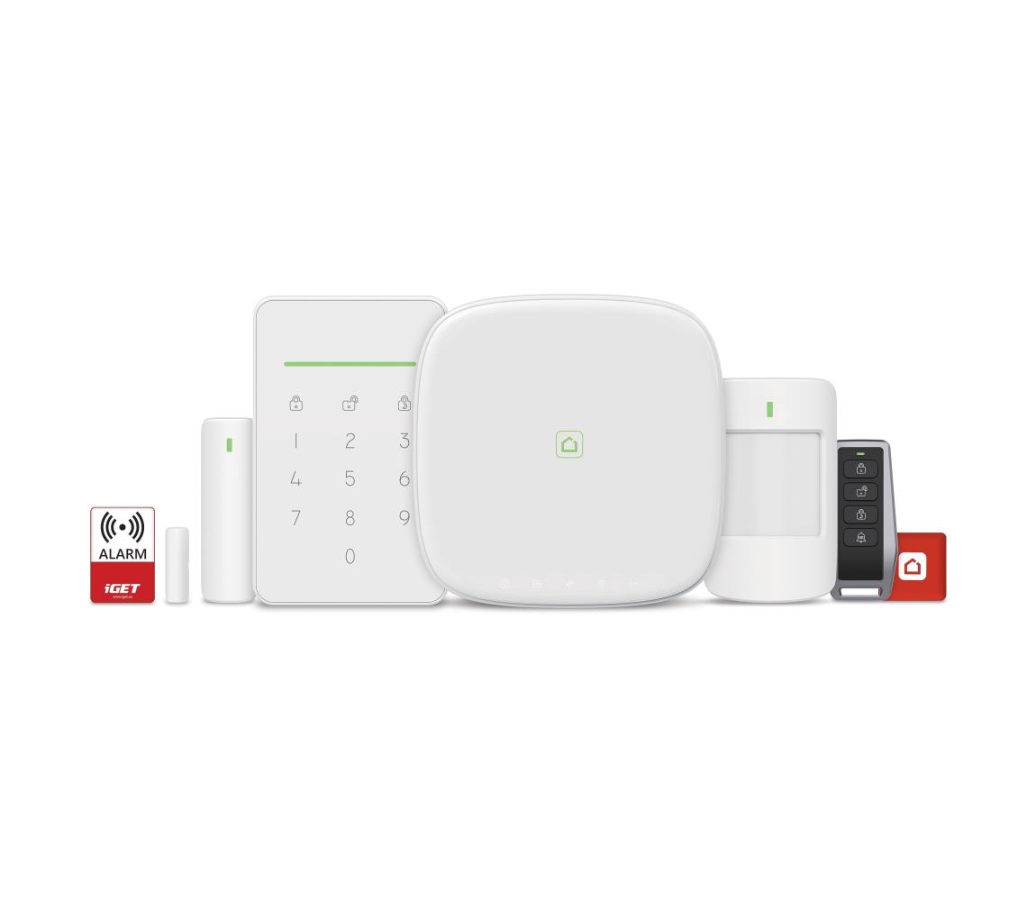 iGET 75020652 - Inteligentný bezdrôtový bezpečnostný systém 4G LTE/Wi-Fi/Ethernet/GSM 75020652