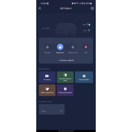 Inteligentný bezdrôtový bezpečnostný systém 4G LTE/WiFi/Ethernet/GSM