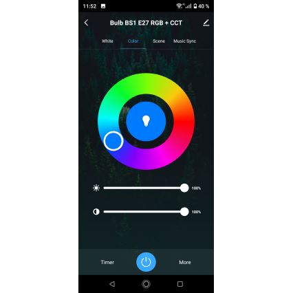 LED RGBW stmievateľné kúpeľňové stropné svietidlo LED/15W/230V 3000-6500K priemer 22 cm IP54 biela Wi-Fi