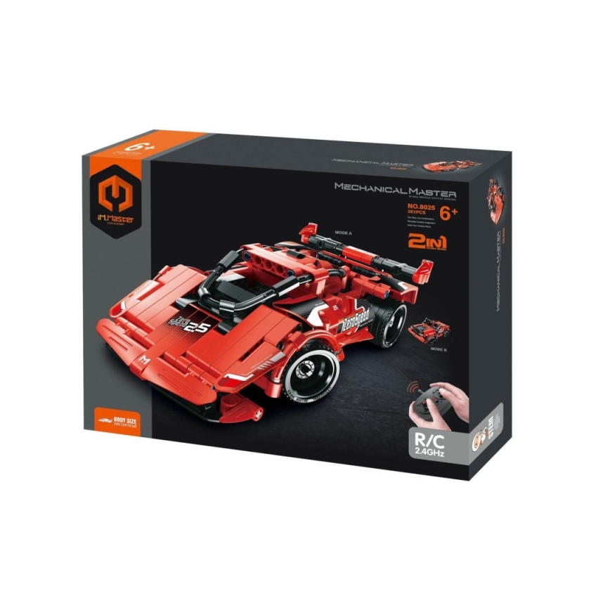 iM.Master - Stavebnica auto 2v1 3xAA + 3xAAA 351 dielikov + diaľkové ovládanie