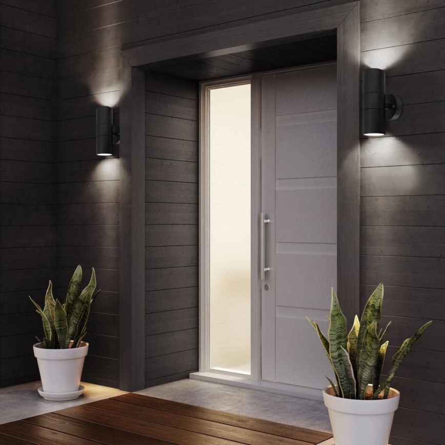 LED Vonkajšie nástenné svietidlo PARED 2xGU10/9W/230V IP65