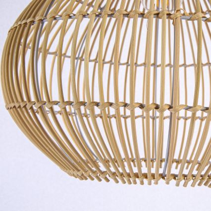 Luster na lanku PELO 1xE27/40W/230V pr. 40 cm ratan