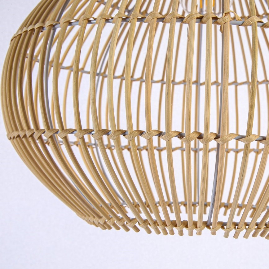Luster na lanku PELO 1xE27/40W/230V pr. 40 cm ratan