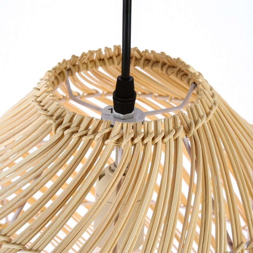 Luster na lanku PELO 1xE27/40W/230V pr. 35 cm ratan