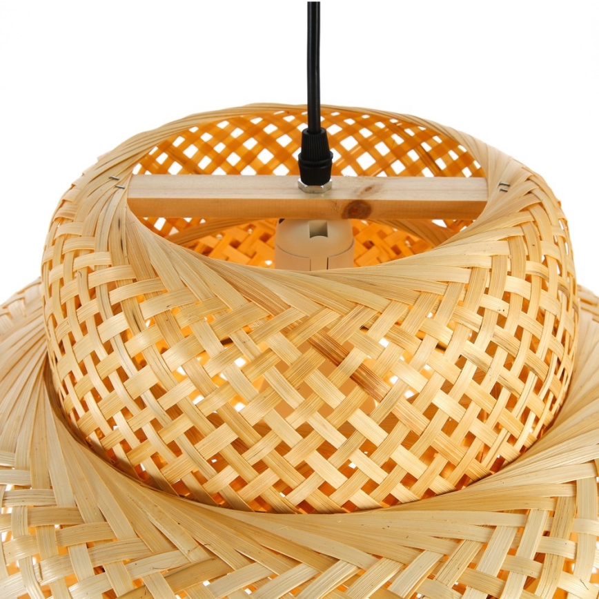 Luster na lanku HILO 1xE27/40W/230V pr. 38 cm bambus