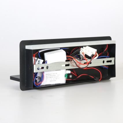 Immax 08287L - LED Nástenné bodové svietidlo s poličkou, USB portom a bezdrôtovým nabíjaním Be PREPARE LED/3W/230V + LED/3W čierna