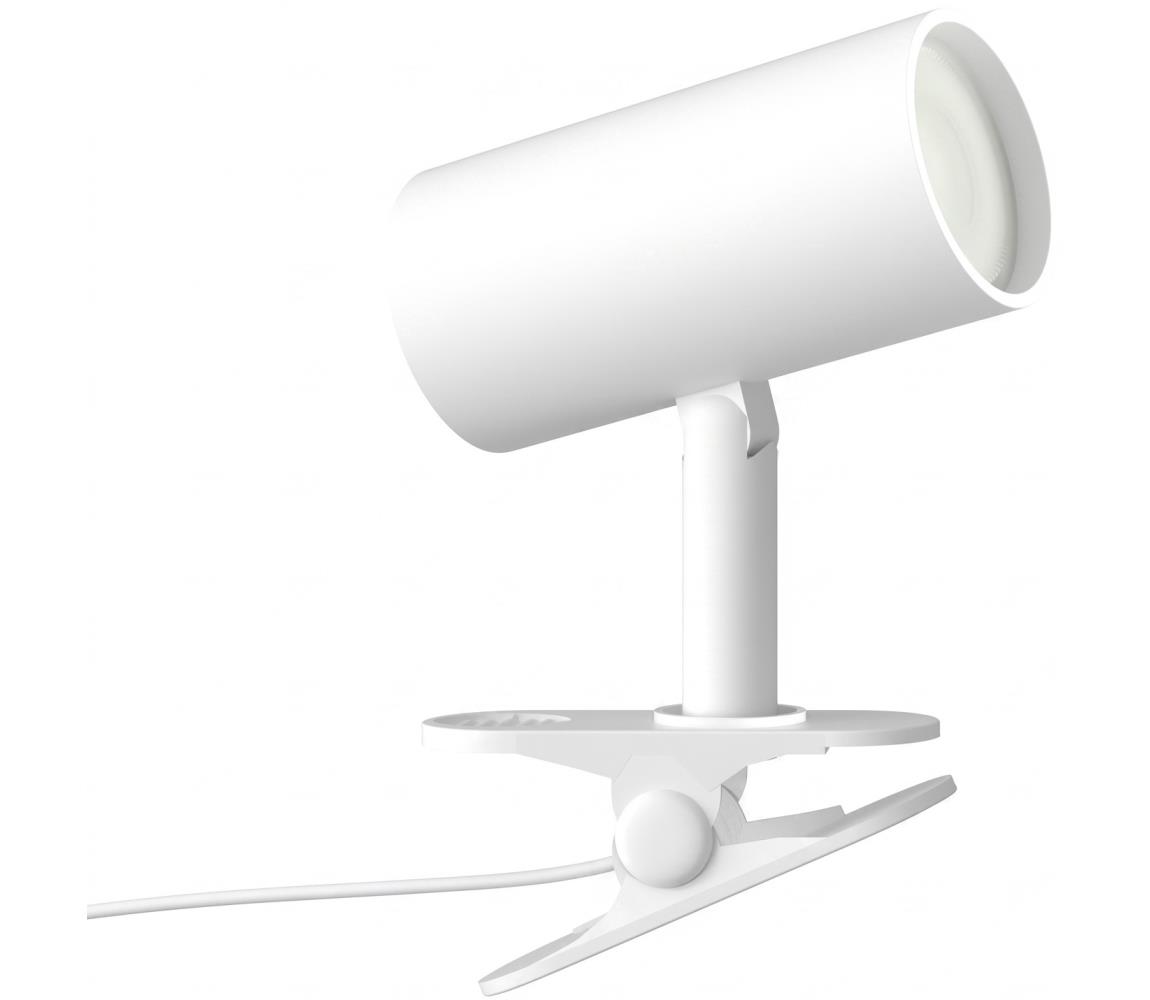 08292L - Lampa s klipom PUNTO 1xGU10/9W/230V biela 08292L