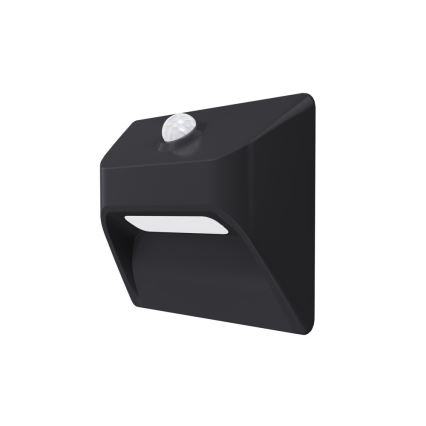 Immax 08307L - LED nabíjateľné schodiskové svietidlo so senzorom STEP LIGHT LED/0,3W/3,7V 2200 mAh IP53 čierna