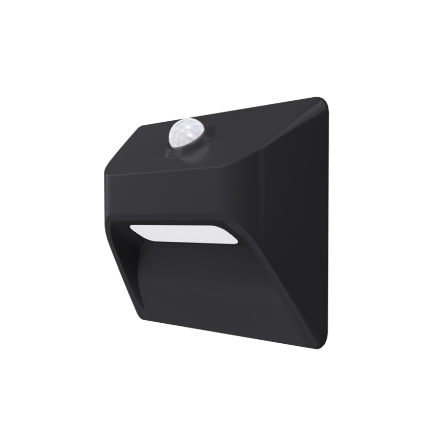 Immax 08307L - LED nabíjateľné schodiskové svietidlo so senzorom STEP LIGHT LED/0,3W/3,7V 2200 mAh IP53 čierna