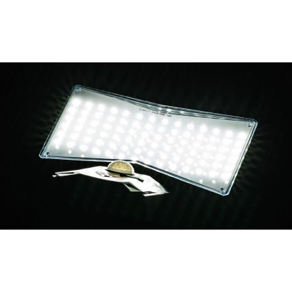 LED Solárne nástenné svietidlo so senzorom LED/2,6W/5,5V IP65 1800 mAh čierna