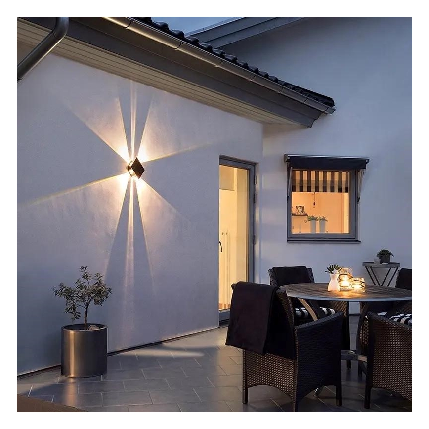 LED Solárne nástenné svietidlo so senzorom LED/2W/5V IP54