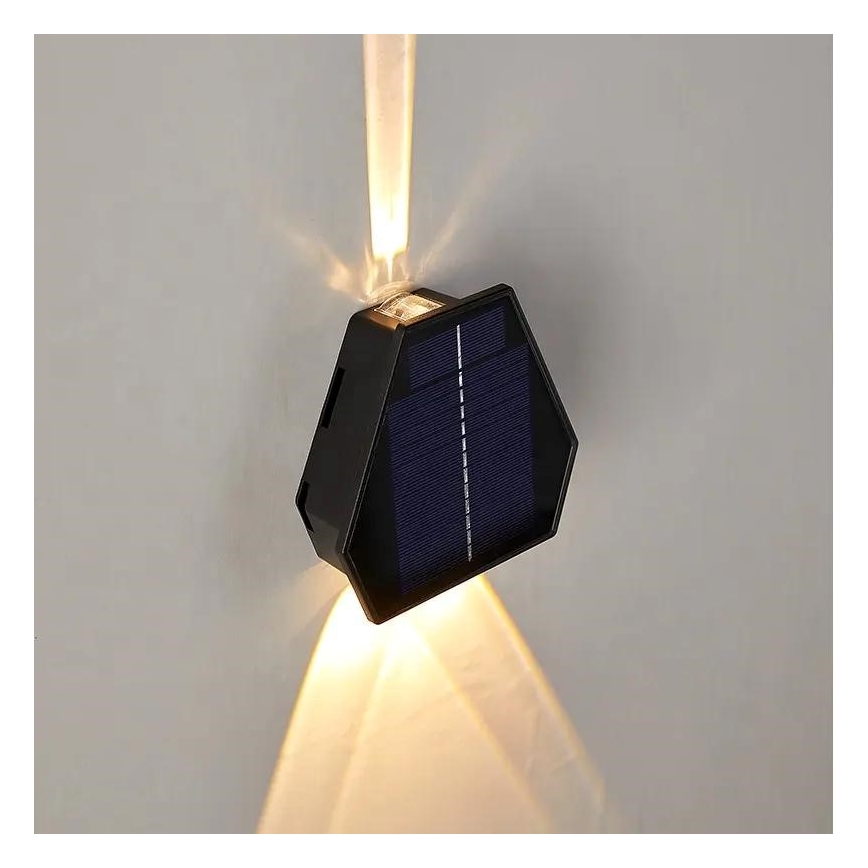 LED Solárne nástenné svietidlo so senzorom LED/2W/5V IP54 1300 mAh