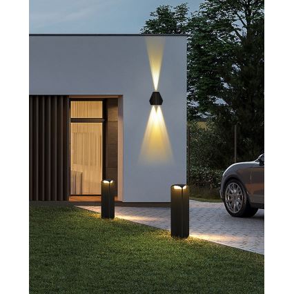 LED Solárne nástenné svietidlo so senzorom LED/2W/5V IP54 1300 mAh
