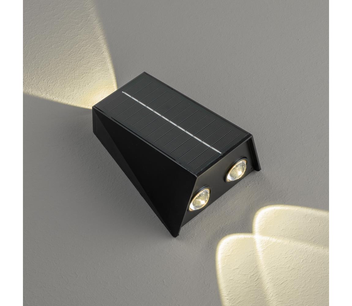 08490L - LED Solárne nástenné svietidlo so senzorom LED/2W/5V IP54