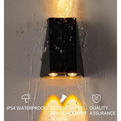 LED Solárne nástenné svietidlo so senzorom LED/2W/5V IP54 1300 mAh