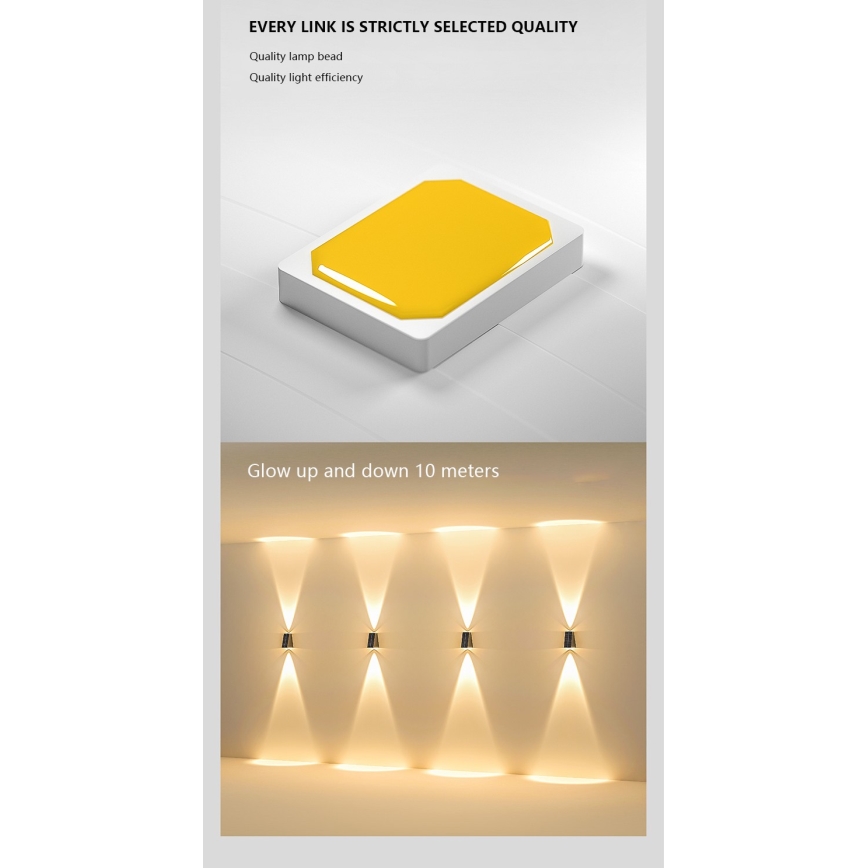 LED Solárne nástenné svietidlo so senzorom LED/2W/5V IP54 1300 mAh