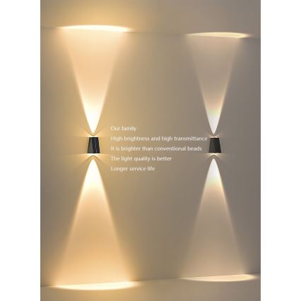 LED Solárne nástenné svietidlo so senzorom LED/2W/5V IP54 1300 mAh